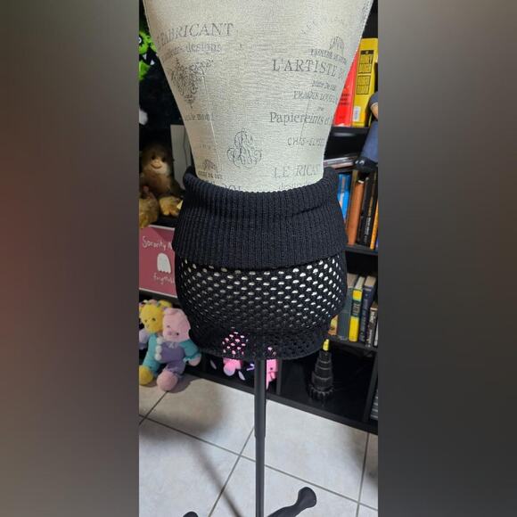 Darker Wavs Diatonic Fishnet Mini Skirt - Picture 2 of 2